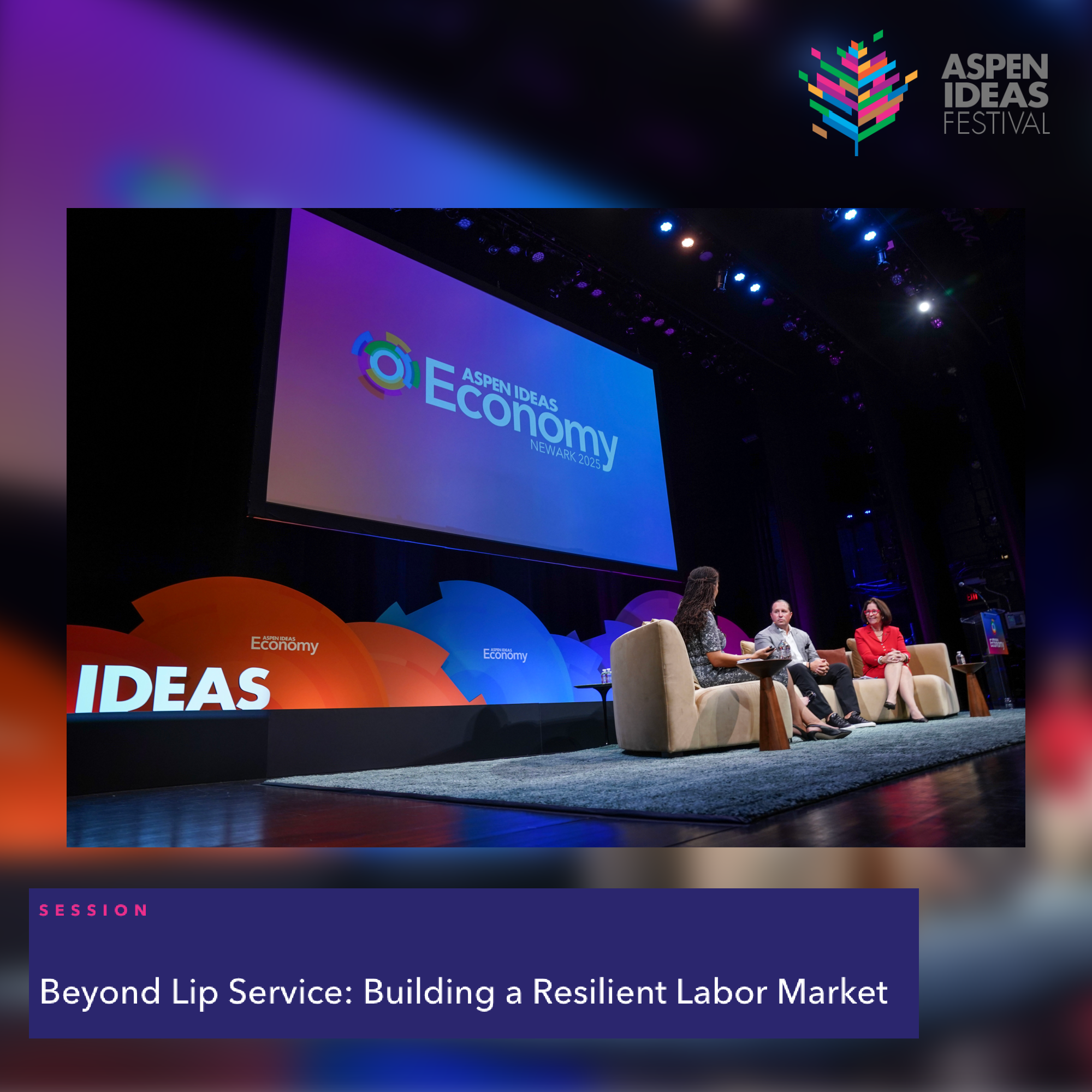 1Huddle Speaking at Aspen Institute Event in Newark
